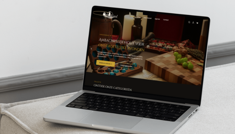 Website laten maken voor Bwood Zwolle: de nieuwe site op een laptop